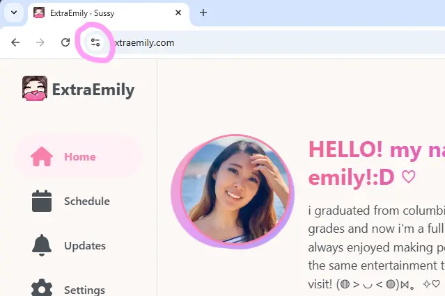 Find Site Settings Menu