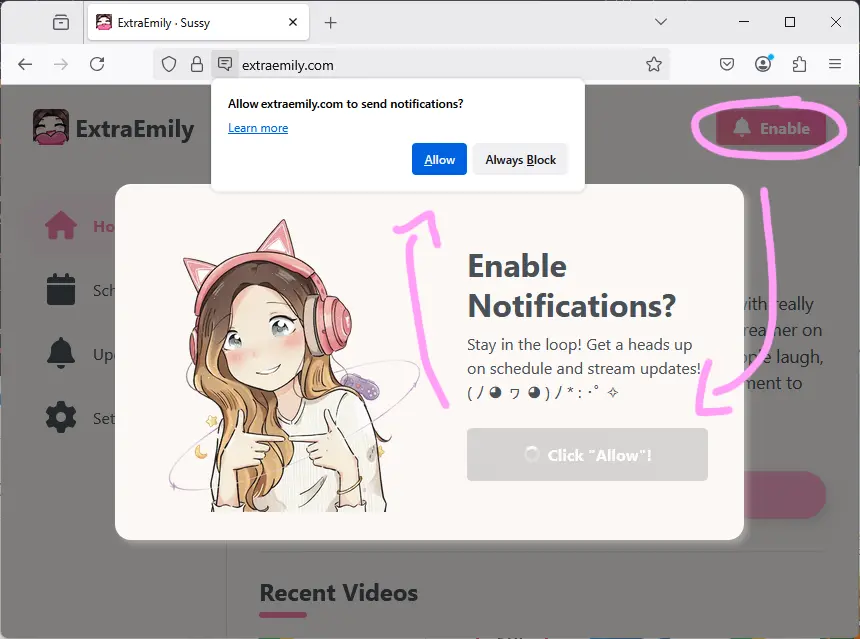 Set up Notifications